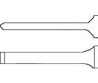 Part number 10200 Flat Chisel illustration