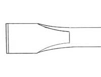 Part number 10700 Flat Chisel illustration