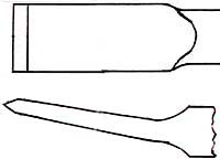 Part number 12000 Flat Wood Chisel illustration