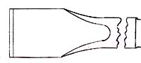 Part number 20700 Flat Chisel illustration