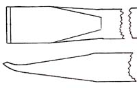 Part number 21400 Spoon Faced Chisel illustration