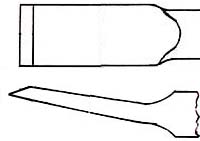 Part number 31700 Offset Chisel illustration